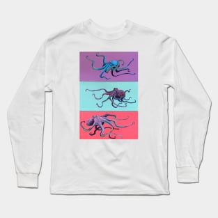 Three Octopi Long Sleeve T-Shirt